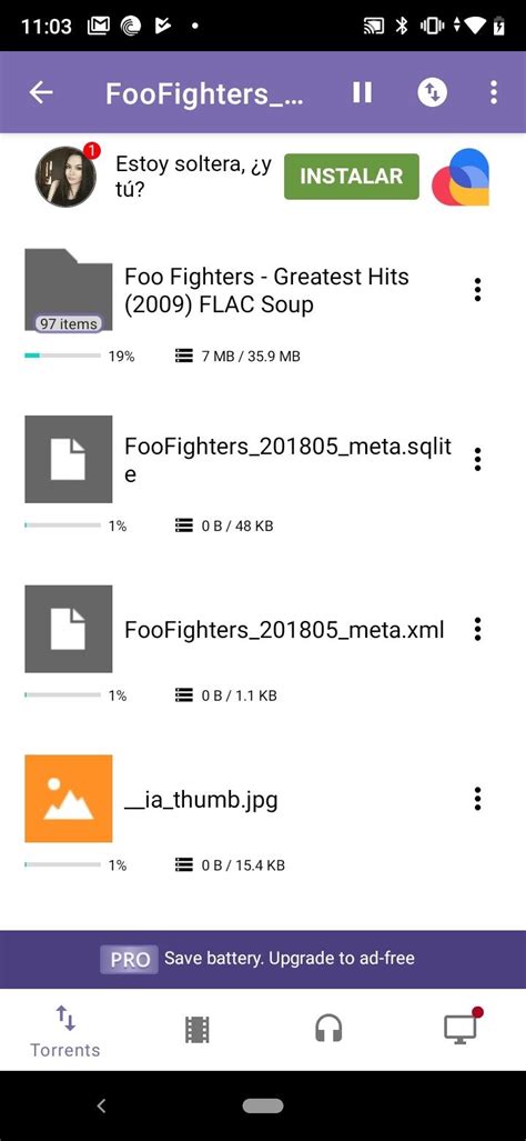 BitTorrent for Android .